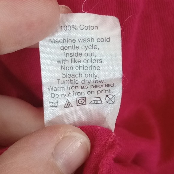 J. Crew Factory SM Vintage Cotton Crew Neck T-shirt Pink Small S - Picture 5 of 5